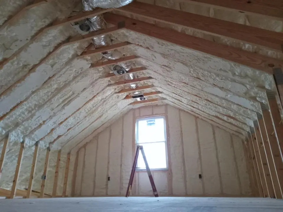 Spray foam roofing application for Crawl Space Insulation project in Beaumont
